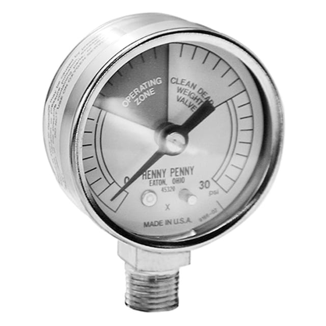 Pressure Guage, 0-30PSi, Fryer